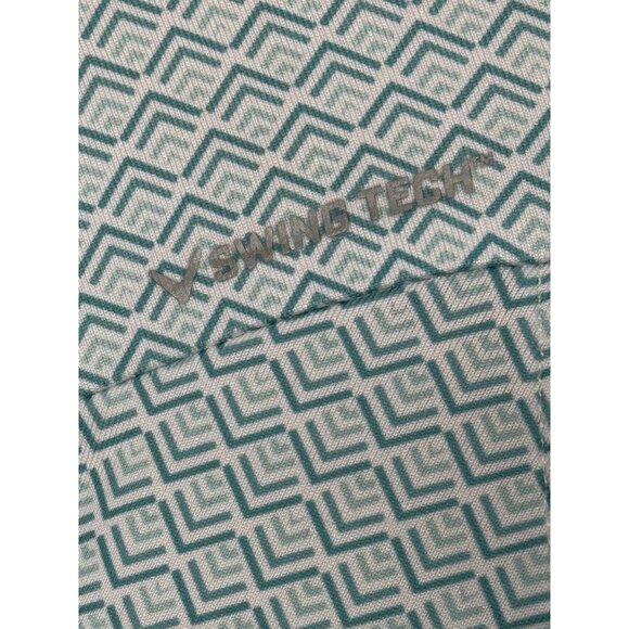 Callaway Mens Swing Tech Opti-Dri Polo Shirt XXL Light Blue Geometric Pattern - Picture 6 of 9